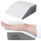 Cozymaker Adjustable Leg Elevation Pillows for Swelling, Cooling Gel Memory Foam Wedge Pillows for After Surgery, Sciatica Back Knee Hip Ankles Pain Relief, Leg Pillows for Sleeping