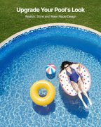 VEVOR 24-ft Round Above Ground Pool Liner, Unibead Pool Liners, Standard Gauge, 52inch Wall Height, Designed for Steel Sided Above-Ground Swimming Pools