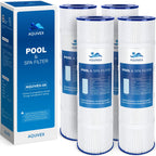 AQUIVEX CL460 Jandy Pool Filter Cartridge, Compatible with Jandy CL460, CV460, APCC7354, A0558000, R0554600, Pleatco PJAN115-PAK4, Unicel C-7468, Filbur FC-0810, FC-6410, Aladdin 21501 (4 Pack)