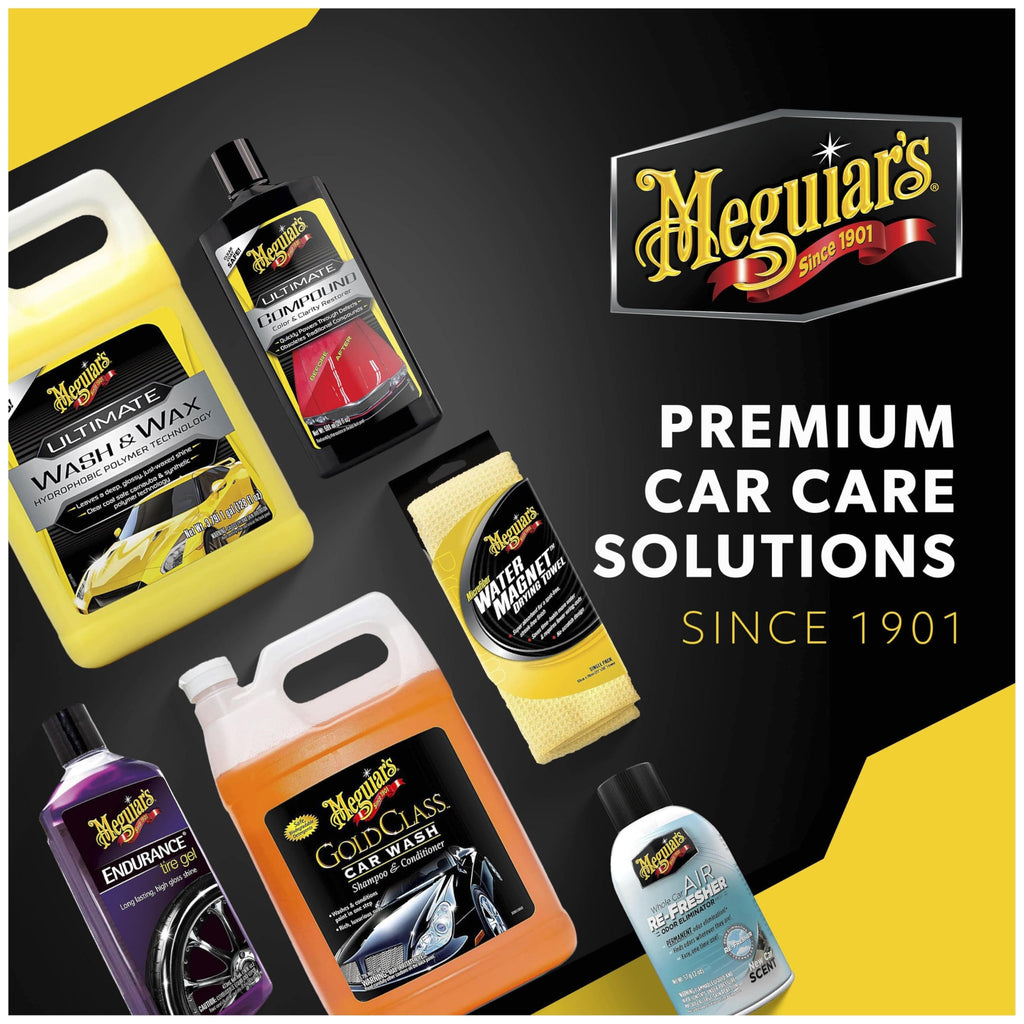 Meguiar’s Mirror Glaze M105 Ultra-Cut Compound, Car Rubbing Compound for Removing Scratches and Heavy Swirls While Adding Shine, Safe and Effective on All Glossy Car Paint and Clear Coats, 8 oz