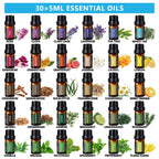 Diffusers for Essential Oils Large Room, 550ml Essential Oil Diffusers with 30x5mL, Ultrasonic Technology Aromatherapy Diffusers Auto Shut-Off for Bedroom, Home