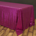 B-COOL 60x102-Inch Rectangle Fuchsia Sequin Tablecloth Glitter Tablecloth Wedding Party Sequin Tablecloth for Christmas
