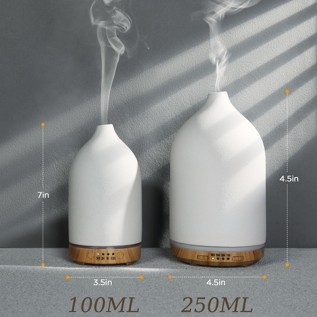 BOXING Ceramic Diffuser,Stone Essential Oil Diffuser, Ultrasonic Aromatherapy Diffusers,Essential Oils for defusers for Home/Bedroom (250ML).