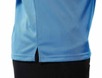 Men's Activewear Polo Shirts Short Sleeve Quick Dry Outdoor Golf Sports Shirts with Pocket(Blue, US XL)