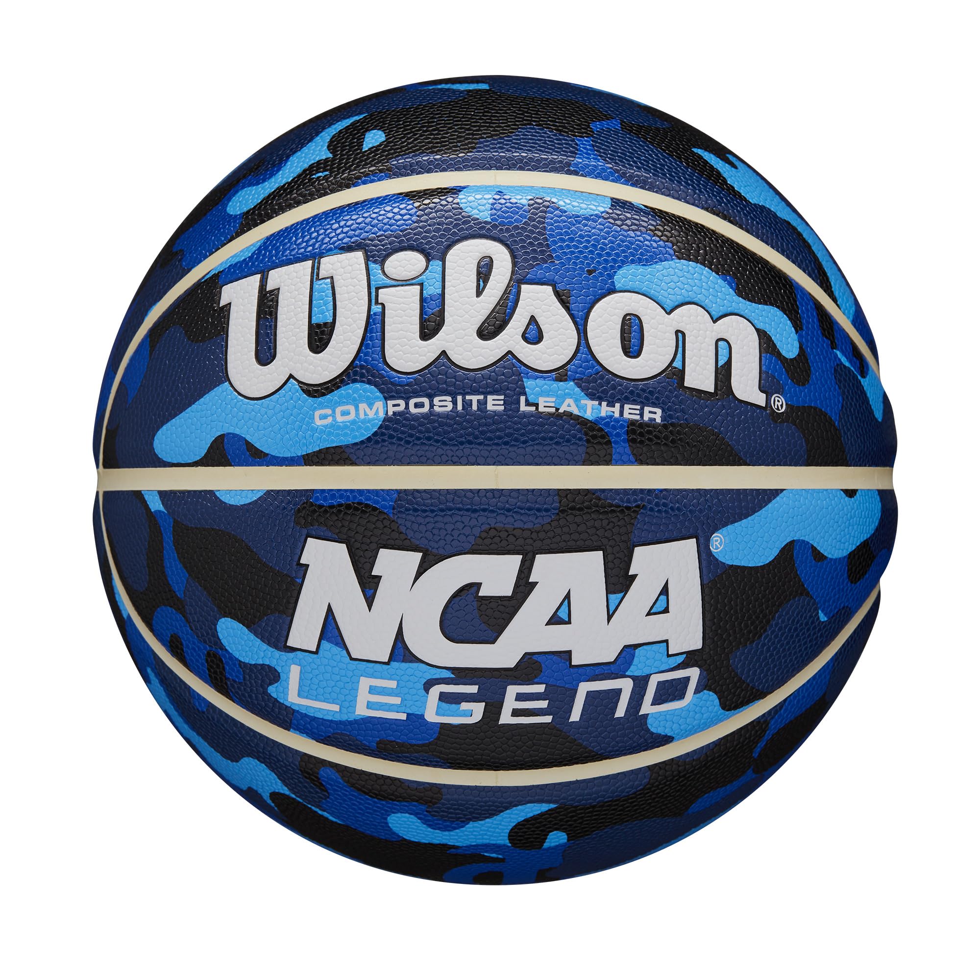 WILSON NCAA Legend Indoor/Outdoor Basketball - Blue Camo, Size 6-28.5"