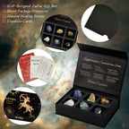 Sagittarius Crystals Gift Set, Zodiac Signs Healing Crystals Birthstones with Horoscope Box Set Sagittarius Astrology Crystals Healing Stones Gifts