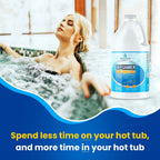 Hot Tub Defoamer - Pool, Fountain, & Spa - Antifoam Concentrate - Silicone Emulsion - Quickly Removes & Prevents Foam in Water - Eco Friendly & Safe Formula - No Harsh Chemicals - 1/2 Gallon (64 oz.)