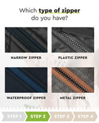 Zlideon Zipper Repair Kit for Plastic Zippers Multipack - 4pcs, Black | Instant Zipper Pull Replacement Slider for Kids’ Clothing, Sportswear, Duvet Covers | Easy to Install | Made in Germany