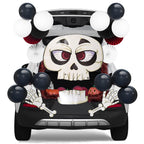 JOYIN Halloween Trunk or Treat Car Decorations Kit with Skeleton Design, Car Archway Garage Decoration a Set of Skeleton Paper Board Balloons and Tinsel Streamer Garland Halloween Decorations Outside