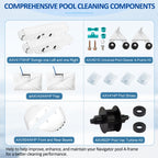 ChangTa Pool Cleaner Pod Swing Combo Kit, AXV621DAT Pool Vac A-Frame/Turbine Tune-Up Rebuild Kit + AXV417WHP Pod + AXV604WHP Bezel + Shoes + Flaps for Hayward Pool Vac, Navigator, Ultra, Aqua Bug