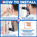 ProTuff Pool Pole Hanger Set – 2 Pack – Unconditional 490 Promise – 3X Stronger Stainless Steel Hooks – Rust-Proof, UV-Resistant, Easy Install on Fence, Wall, Deck for Poles, Nets & Skimmers