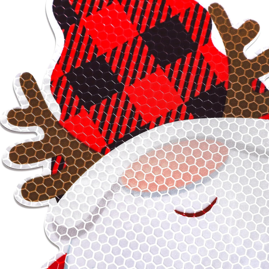 43PCS Christmas Car Refrigerator Decorations - Reflective Bulb Light Gnome Magnet Accessories Set Xmas Holiday Cute Decor