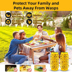 2 PCS Wasp Traps Outdoor Hanging Wasp Repellent Indoor/Outdoor Bee Traps Catcher, Effective Insect Trap,Yellow Jacket Trap Bee Killer, Flying Catcher, Gnat, Mosquito,Bee, Wasp Flying Insect Killer