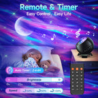 Staryou Birthday Gifts Galaxy Projector for Teen Girls & Boys, 375 Lights Aurora Light Projector with 15 White Noise, Bluetooth Speaker, Trendy Stuff Night Light Bedroom Decor, Led Lights for Bedroom