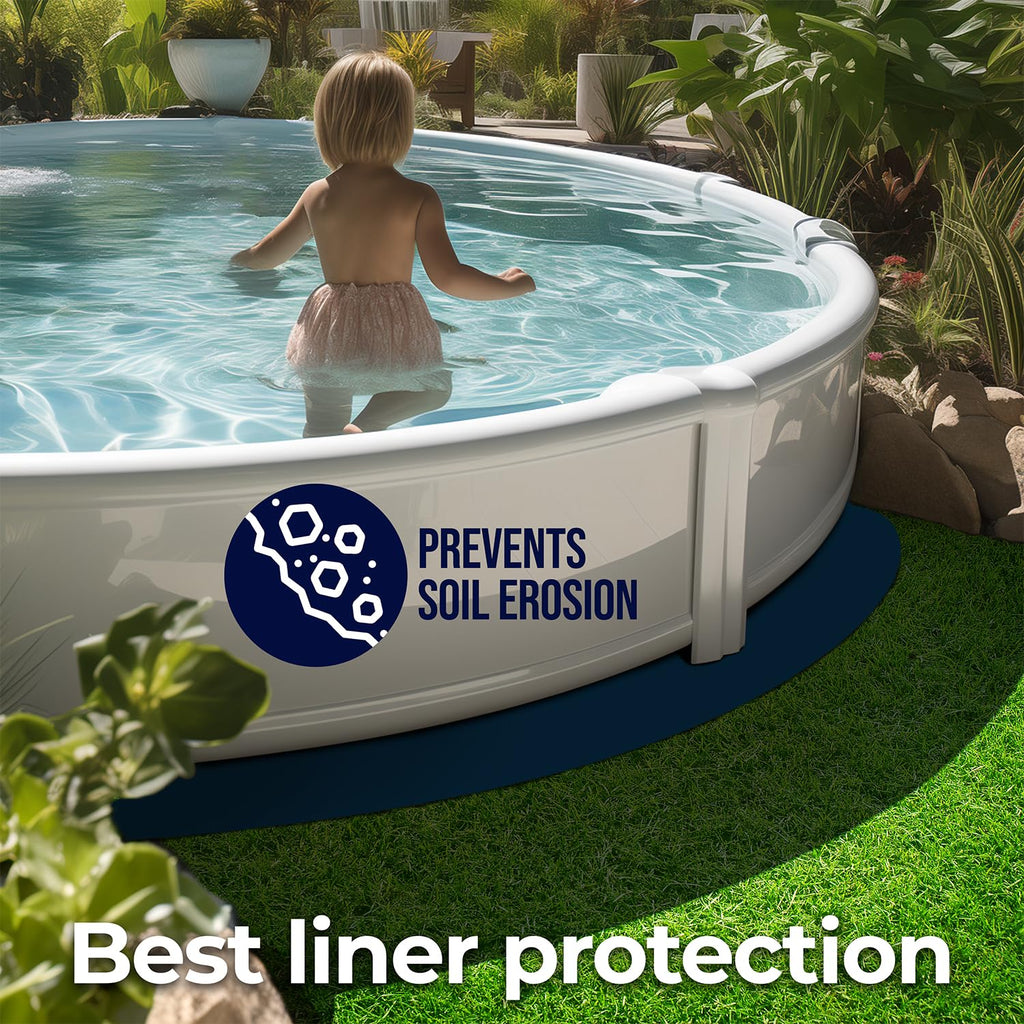 Shop Square 18-Foot Pool Liner Pad for Above Ground Pools - Under Padding, Above Ground Pad, Puncture Protection, Extend Liner Life, Durable Geotextile Material
