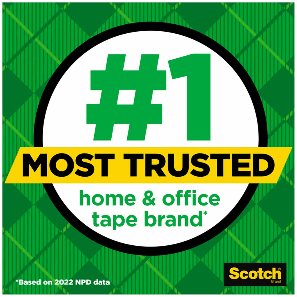 Scotch Magic Tape, Invisible, Back to School Supplies and College Essentials for Students and Teachers, 12 Tape Rolls, 3/4 x 1000 Inches