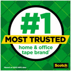 Scotch Magic Tape, Invisible, Back to School Supplies and College Essentials for Students and Teachers, 12 Tape Rolls, 3/4 x 1000 Inches