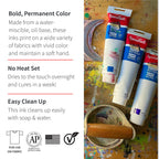 Speedball Fabric Block Printing Ink, 5oz, Black, No Heat Set Required for Textiles, Permanent Formula, Made in USA