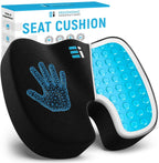 Ergonomic Innovations Office Chair Cushions, Comfort Supportive Gel Seat Cushion for Desk Chair, Car Seat Cushion for Car Driving, Pressure Relief Seat Cushion for Tailbone Pain Relief