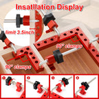 Corner Clamps for Woodworking,8pcs corner clamps With Box, 5.5"& 3.14"Aluminum Alloy 90 degree right angle clamp, Positioning Square Tools for Frame, Cabinets, Drawers,Box, for Dad.