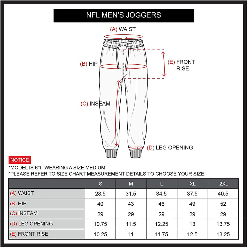 Ultra Game NFL Men's Super Soft Game Day Jogger Sweatpants, New York Giants, Heather Gray, Medium
