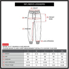Ultra Game NFL Men's Super Soft Game Day Jogger Sweatpants, New York Giants, Heather Gray, Medium