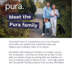 Pura Size 5 Eco-Friendly Diapers (24-35 lbs) Totally Chlorine Free (TCF) Hypoallergenic, Soft Organic Cotton, up to 12 Hours Leak Protection, Allergy UK, 3 Packs of 20 (60 Count)