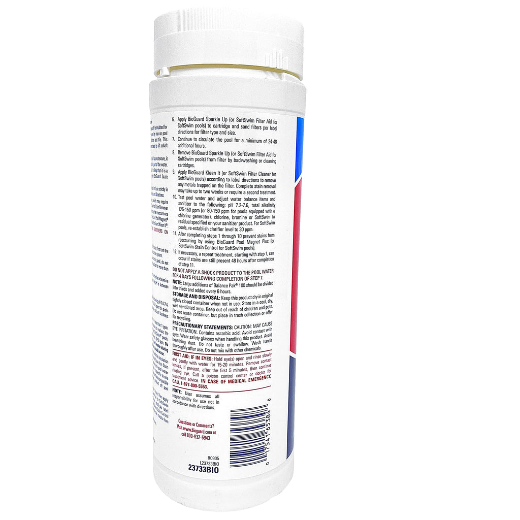BioGuard Erase Iron Stain Remover, 1.75 lb, Highly Effective Iron Stain Remover, Restore Pool Surfaces, Suitable for All Pool Types