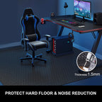 Office Chair Mat for Hard Floor, 60"x75" Large Durable Computer Chair Mat, Unique Y-Shaped Pattern Floor Protector Rug for Rolling Chairs, Anti-Slip Waterproof Desk Floor Mat for Work, Home, Gaming