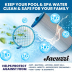 Jacuzzi ProClear 6000-383AJ Hot Tub Replacement Filter Cartridge Fits J-300, J-400, J-500, J-LX (2002+) - Hydro Filter with Twist-Off Cap, OEM Accessories & Replacement Parts, 60 Sq Ft, 1 Pack