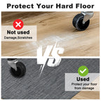AiBOB Office Chair Mat for Hardwood Floor & Tile Floor, 36" x 48"Heavy Duty Computer&Desk Chair Mat for Rolling Chairs, Hard Floor Protector for Home Office