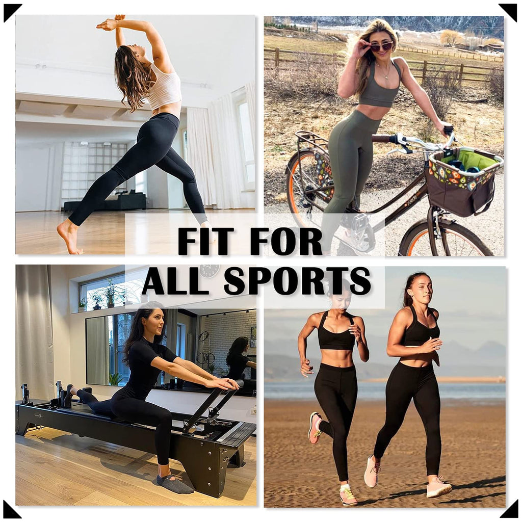 FULLSOFT High Waisted Leggings for Women No See-Through Tummy Control Yoga Pants Workout Leggings-Reg&Plus Size (Black, Large-X-Large(Plus Size 12-20))