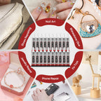 50 PCS 15ml B7000 Glue Clear with Precision Tip, Bedazzling Glue, Super Glues, Rhinestone Glue for Nail, Craft Glues, Jewelry Making, Nail Art, DIY, Makeup, Shoes