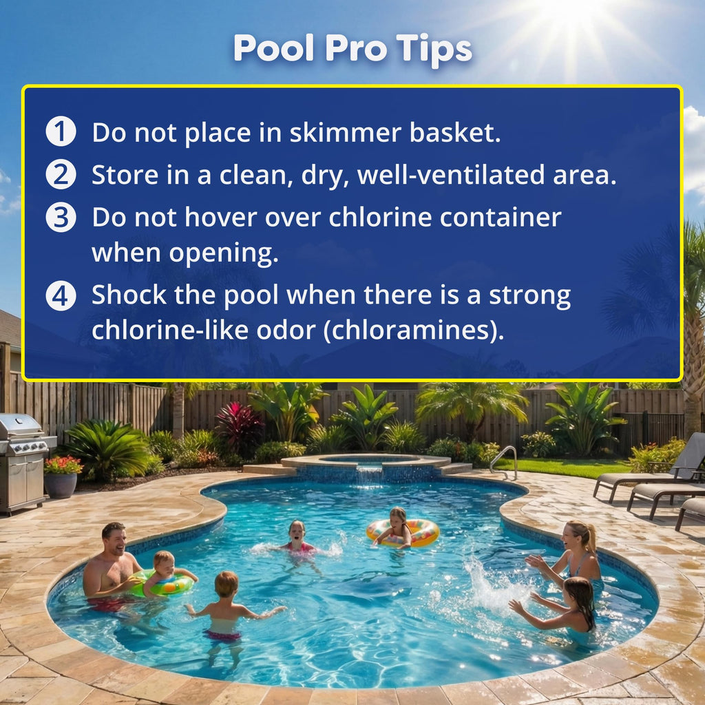In The Swim 3 Inch Stabilized Chlorine Tablets for Sanitizing Swimming Pools - Individually Wrapped, Slow Dissolving - 90% Available Chlorine - Tri-Chlor - 50 Pounds