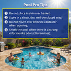 In The Swim 3 Inch Stabilized Chlorine Tablets for Sanitizing Swimming Pools - Individually Wrapped, Slow Dissolving - 90% Available Chlorine - Tri-Chlor - 5 Pounds