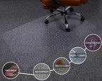 Office Chair Mat for Low Pile Carpet, 30" x 48" Transparent Office Desk Chair Mat for Carpeted Floors, Studded Carpet Floors Protector Mat for Home & Offices