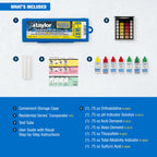 Taylor K-1003 OTO, 6-in-1 Pool Test Kit for for Total Chlorine, Bromine, pH, Acid & Base Demand, Total Alkalinity, 100+ Tests, Quick & Easy for Pools & Spas | Made in the USA