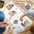 Scrapbook 10x10 Inch DIY Scrapbook Album Hardcover Kraft Paper Scrap Book Photo Albums 40 Pages Perfect for 4x6 / 5x7 Photos Memory Book for Family, Wedding