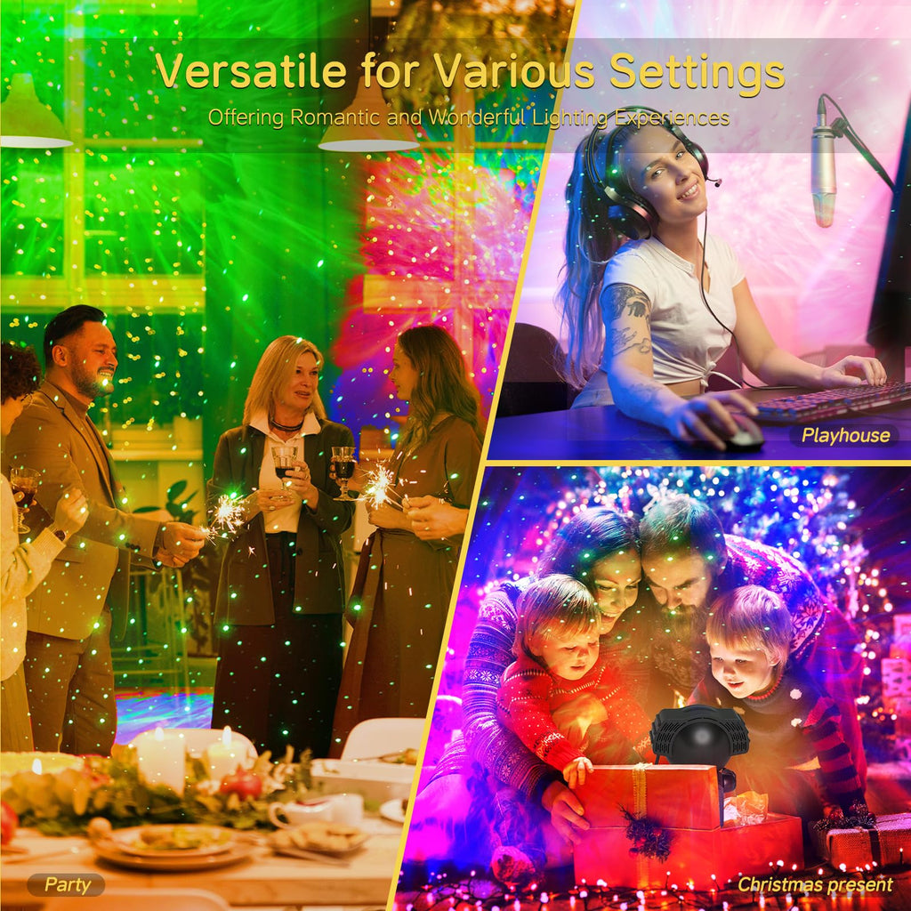 HIJOPIB Galaxy Projector, Star Projector for Bedroom, Starry Ceiling Night Light with Remote & Timer, Led Nebula Projector Gifts for Kids, Room Decor, Party, Christmas, Tiktok Live