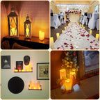 Enido 12 Pc LED Candles Flickering Flameless Candles with Remote & Timer for Romantic Ambiance, Home Decor Mood Lighting Cozy Fall Decor Battery Operated Candles, Outdoor Waterproof
