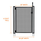 Pool Fence DIY by Life Saver Self-Closing Gate Kit, Black (Pack of 1)