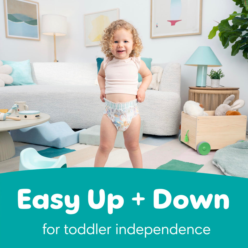 Pampers Training Pants - Easy Ups Boys & Girls Bluey - Size 5T-6T, 84 Count, Children's Potty Underwear (Packaging May Vary)