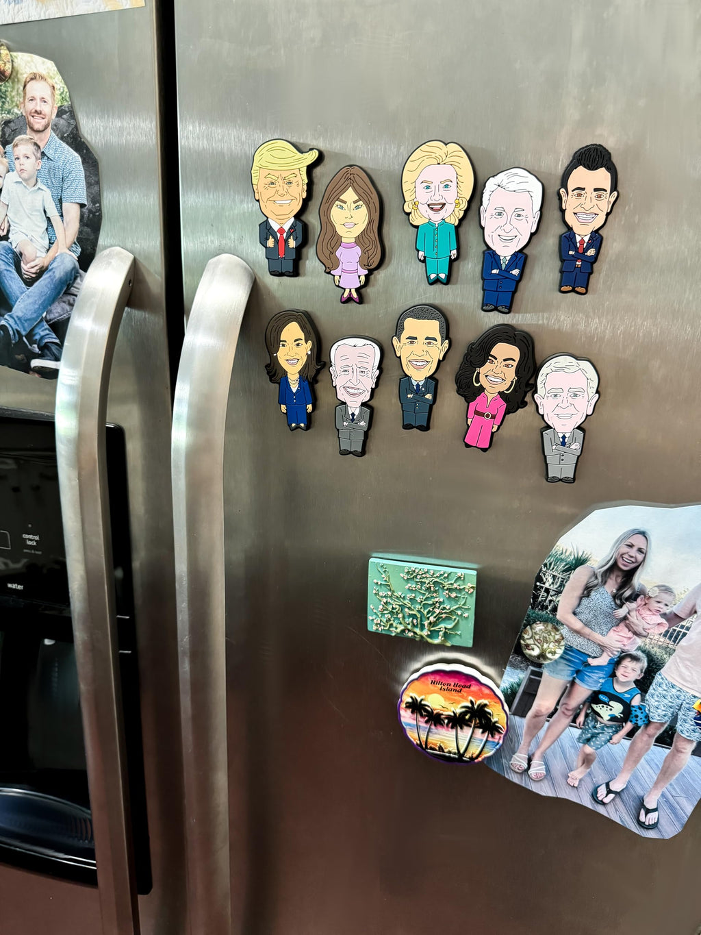 3-Inch Donald Trump Magnet [1-Pack]: Custom Made Political Satire Cartoon for Fridges, Lockers, and Whiteboards - Durable and Hilariously Unique Design