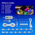 Enbrighten Vibe Eternity Permanent Outdoor Lights for House, 100 Feet, 72 RGBWIC LEDs, Close Spacing, 33lm, Color Changing, Christmas, Eave Lighting, Smart App, Works with Alexa, Google Home, 81103