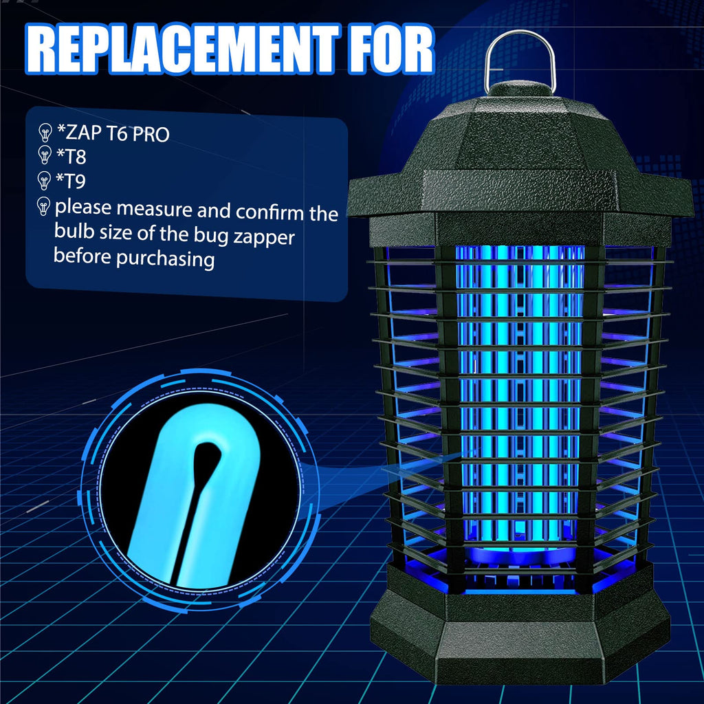Zapper Light Bug Zapper Replacement Bulbs Insect Attracting Lamp FUL15W BL U Shaped Twin Tube Fluorescent UV Lamp 7.56 x 1.80 x 0.93 inch (White, 2)