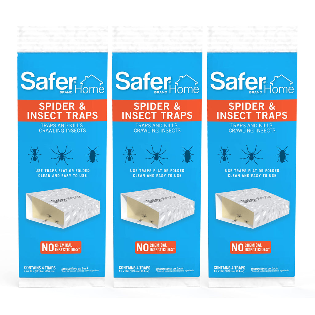 Safer Brand 12 Safer Home SH400SR Indoor Spider, Ant, Cockroach, Centipede, and Crawling Insect Traps, Blue