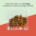 FoodSaver Custom Fit Airtight Food Storage and Sous Vide Vacuum Sealer Bags, 8 x 20' (Pack of 3), Perfect for Meal Prep and Sous Vide Cooking