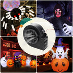 Replacement 1A Blower for Halloween Inflatables, 1.5A Adapter for Christmas Yard Inflatable Blow Up Outdoor Holiday Yard Inflatables Decorations Replacement Fan Blower, Adapter, 5 LEDs Bulbs Set