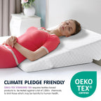 Adjustable Bed Wedge Pillow for Sleeping - Wedge Pillow for Sleep Apnea, Gerd, Acid Reflux Relief, Post Surgery - Foam Wedge Pillow for Back Pain Relief, Sleep Apnea Pillow Wedge or for Seniors
