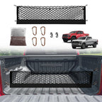 Muslogy Truck Bed Cargo Net Trunk Netting Compatible with Chevrolet Colorado & GMC Canyon 2026 2025 2024 2023 Accessories, Pickup Cargo Organizer SUV Sedan Storage Net w/Heavy Duty Carabiners